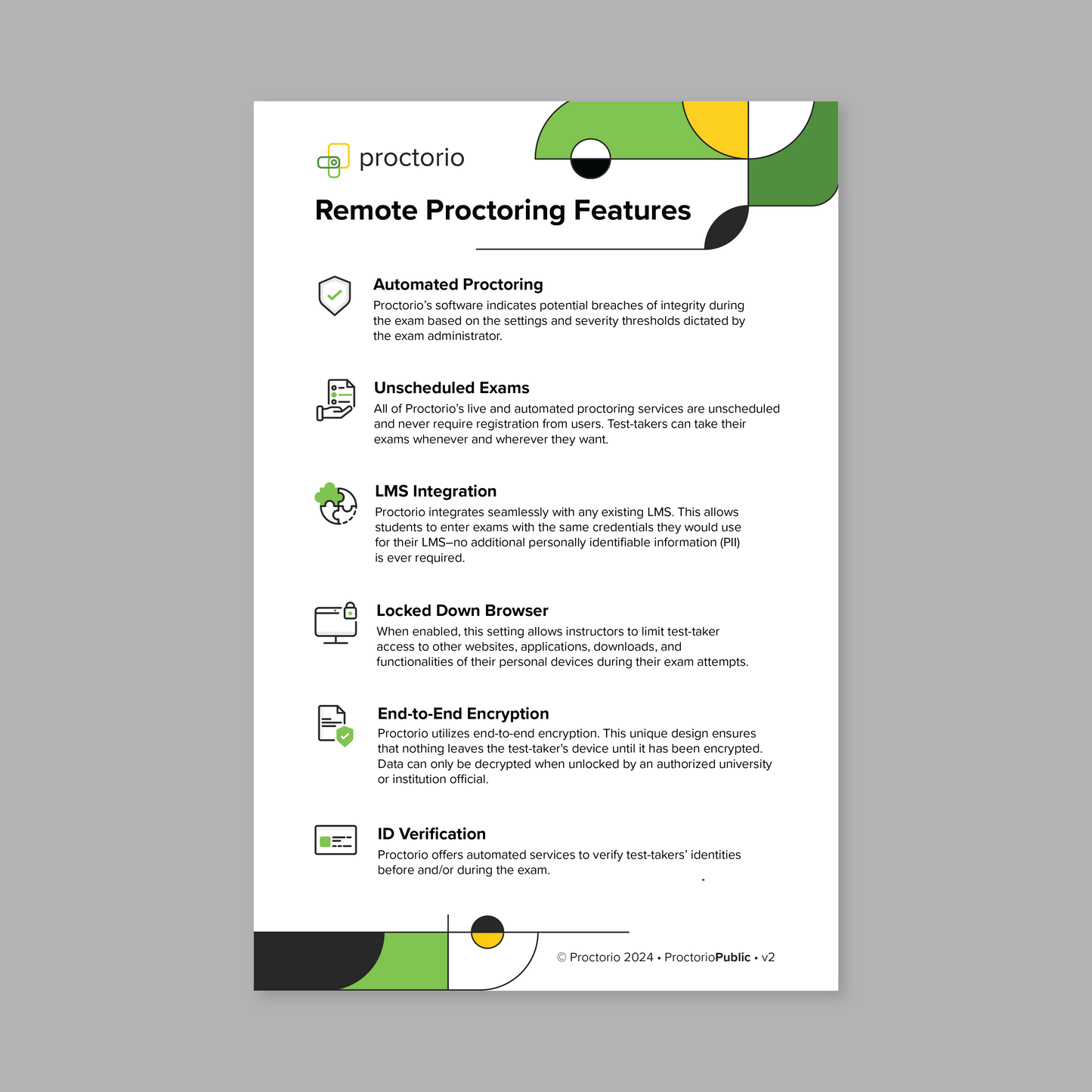 Remote Proctoring Features (Digital)