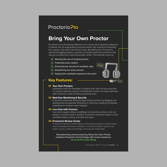 ProctorioPro Bring Your Own Proctor (Digital)