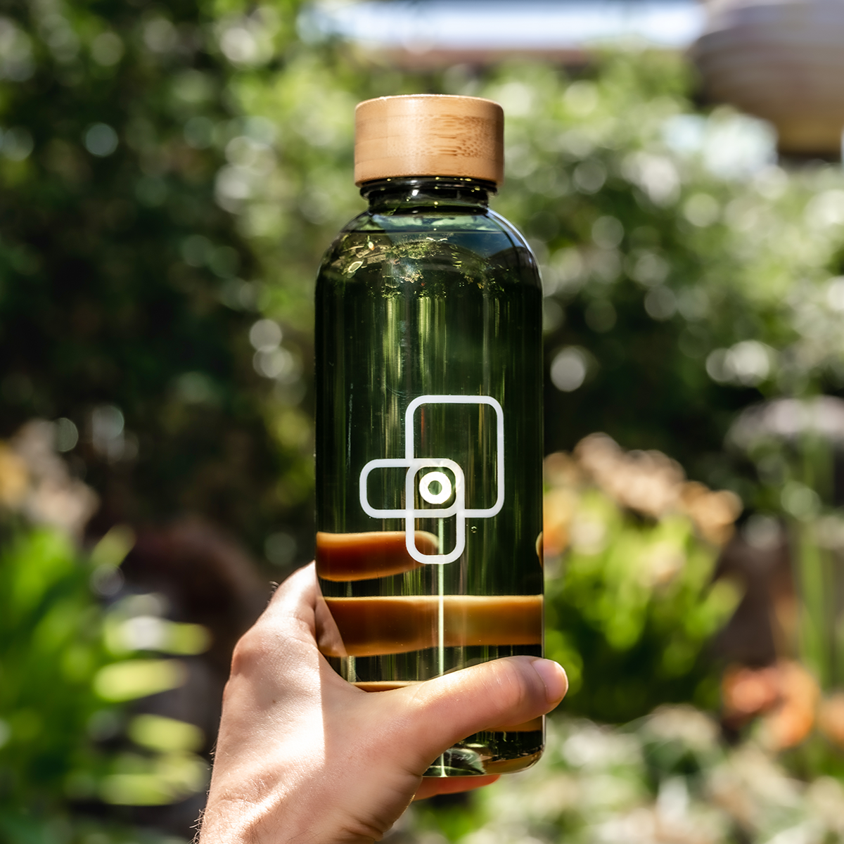 Recycled Bamboo Lid Water Bottle (Count 100)